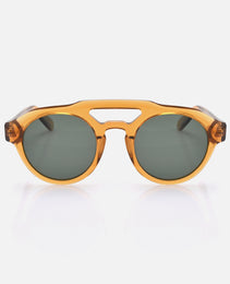 Aluinn Brown Acetate Frame Grey Lenses