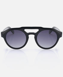 Aluinn Black Acetate Frame Gradient Grey Lenses