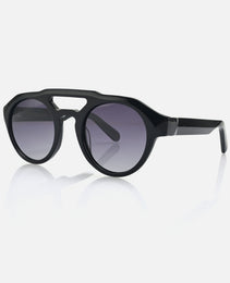 Aluinn Black Acetate Frame Gradient Grey Lenses