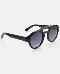 Aluinn Black Acetate Frame Gradient Grey Lenses