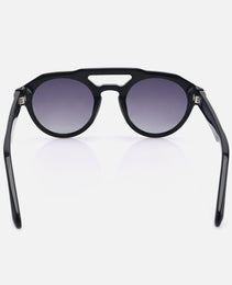 Aluinn Black Acetate Frame Gradient Grey Lenses